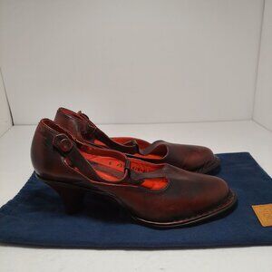 bolo shoes women brown BL0061 italian leather size 8
